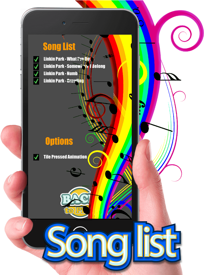 X - - Rainbow Music Notes Background (745x900), Png Download