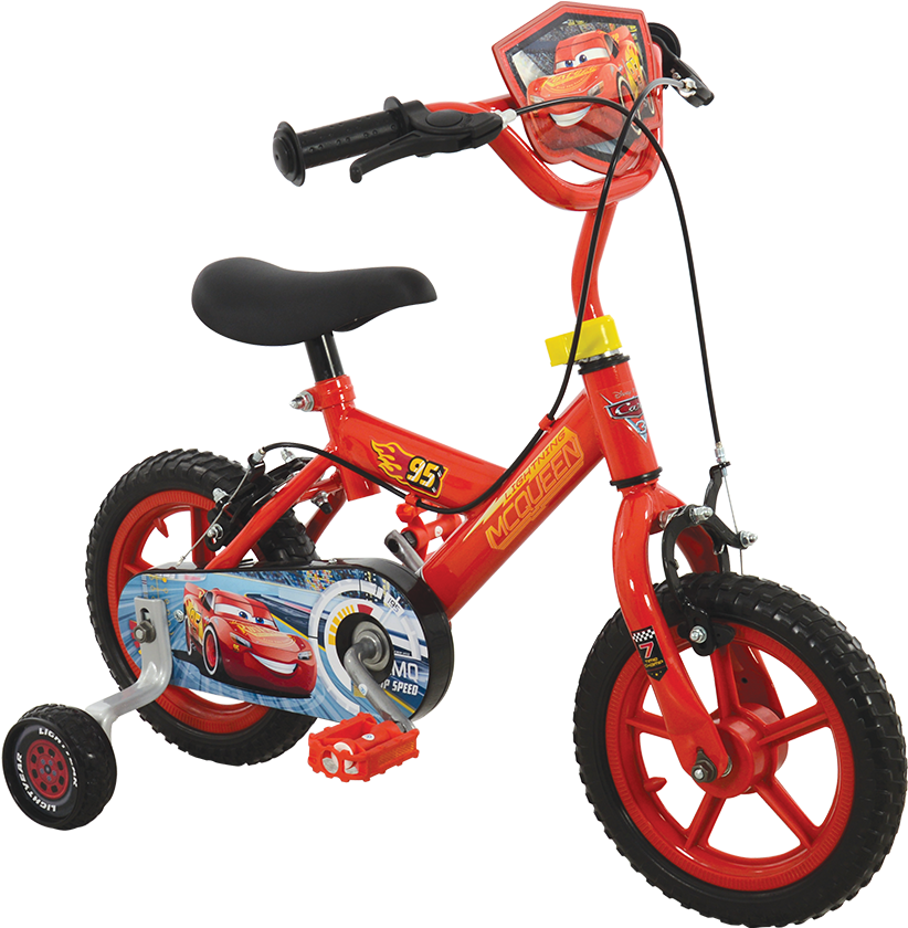 My First 12” Bike - Cars 3 Lightning Mcqueen Bike (900x869), Png Download