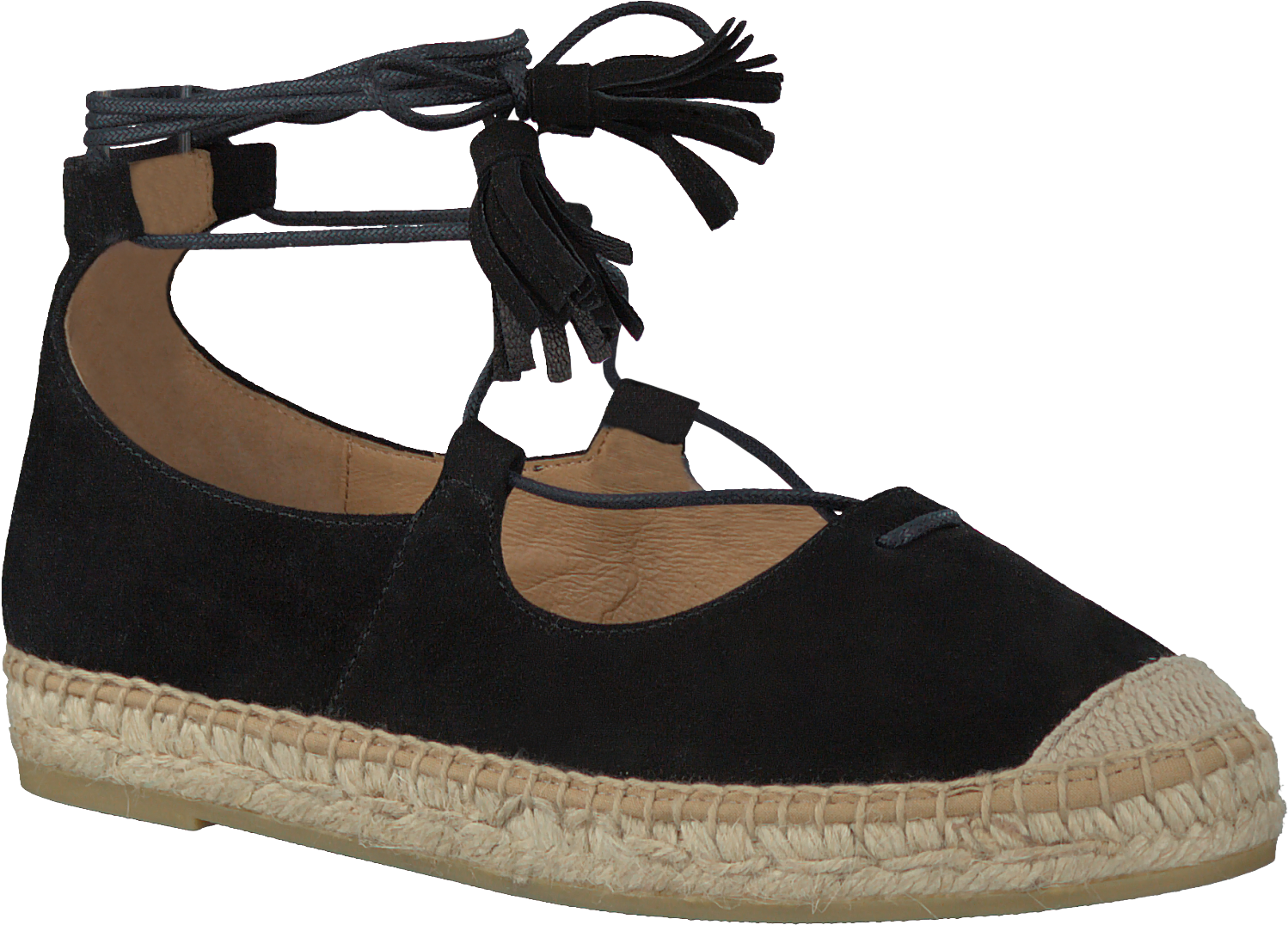 Black Kanna Espadrilles - Suede (1500x1092), Png Download