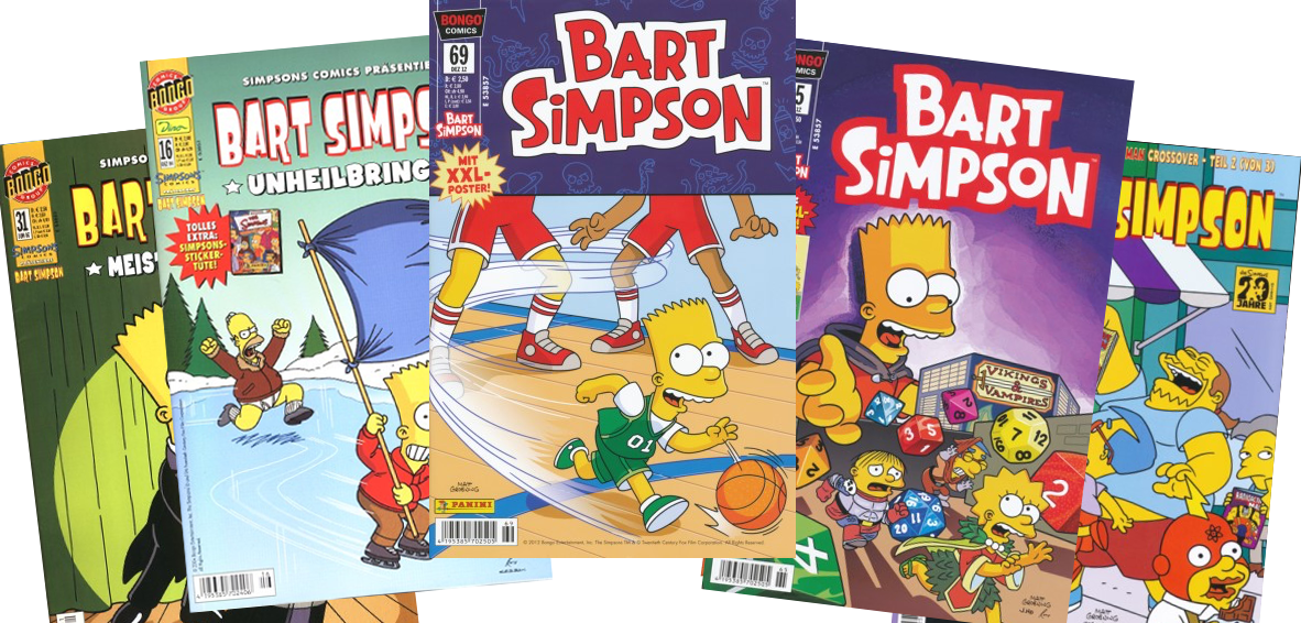 Bart Simpson Comics German Logo - Simpsons Comics Presents Bart Simpson (1182x566), Png Download