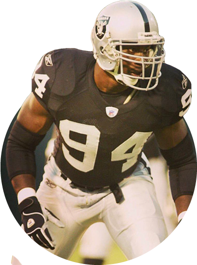 Akbar Gbaja-biamila - Akbar Gbajabiamila Raiders (600x600), Png Download