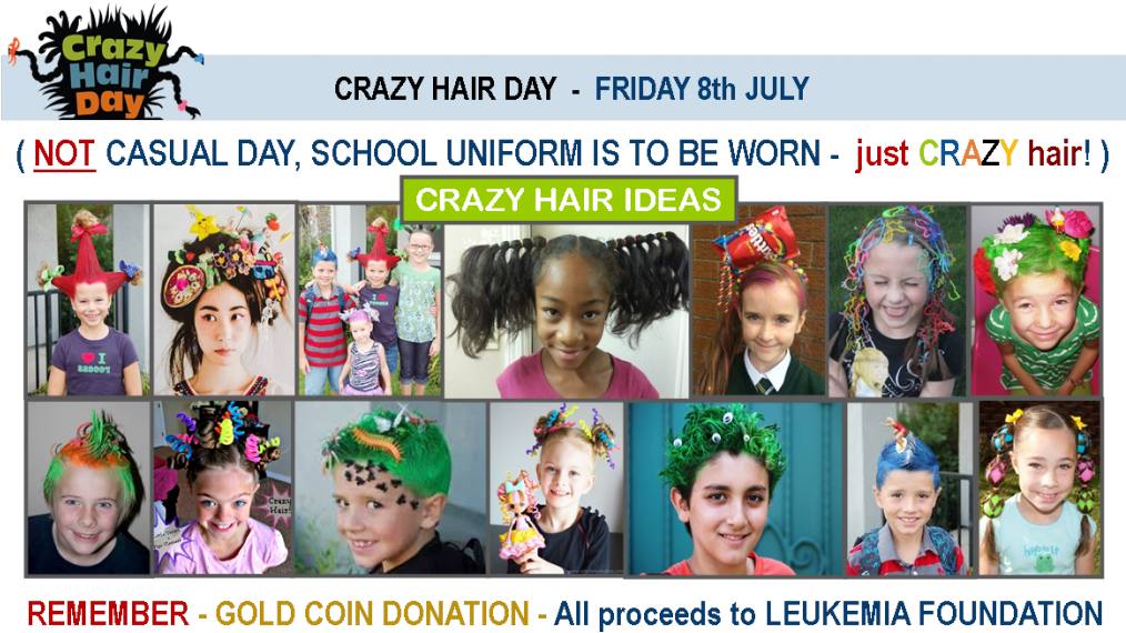 Picture1 - Wacky Hair Day Signs (1024x575), Png Download