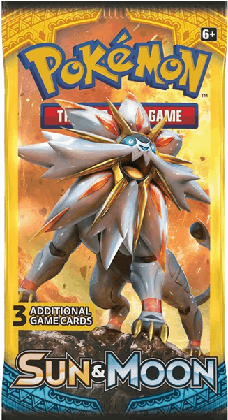 Sun & Moon Booster Pack - Pokemon Sun And Moon Booster Pack (600x600), Png Download