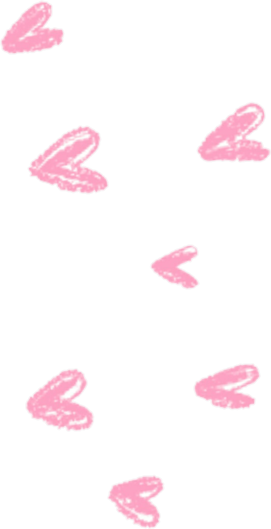 Hearts Sticker - Corazones Snapchat Png (1024x1870), Png Download