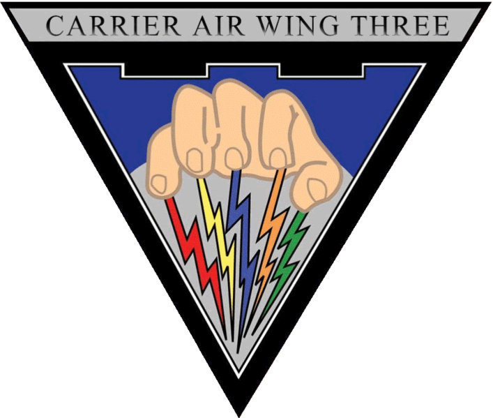 Carrier Air Wing 3 Patch - Carrier Air Wing 3 (707x599), Png Download