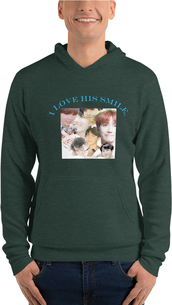 I Love His Smile - Sweatshirt (1000x1000), Png Download
