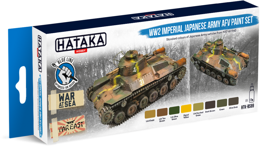 Hataka Hobby Htk-bs69 Ww2 Imperial Japanese Army Afv - World War Ii (1000x1000), Png Download