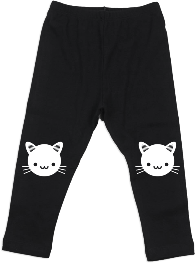 Kawaii Black Cat Leggings By Whistle & Flute, Squirrel - Pajamas (1024x1024), Png Download