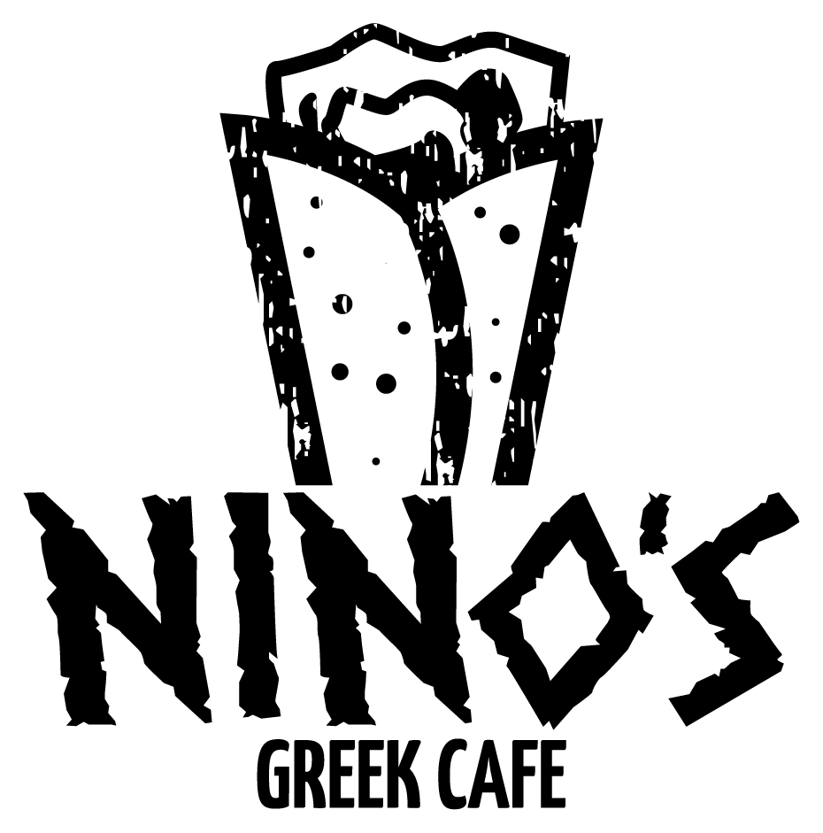 Ninos Greek Cafe Blue Logo (930x941), Png Download
