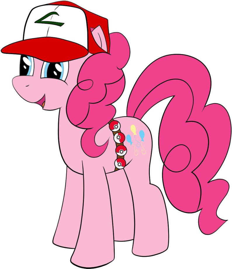 Php47, Pink Horse Daily, Pinkie Pie, Pokémon Trainer, - Pinkie Pie Pokemon Trainer (935x1024), Png Download