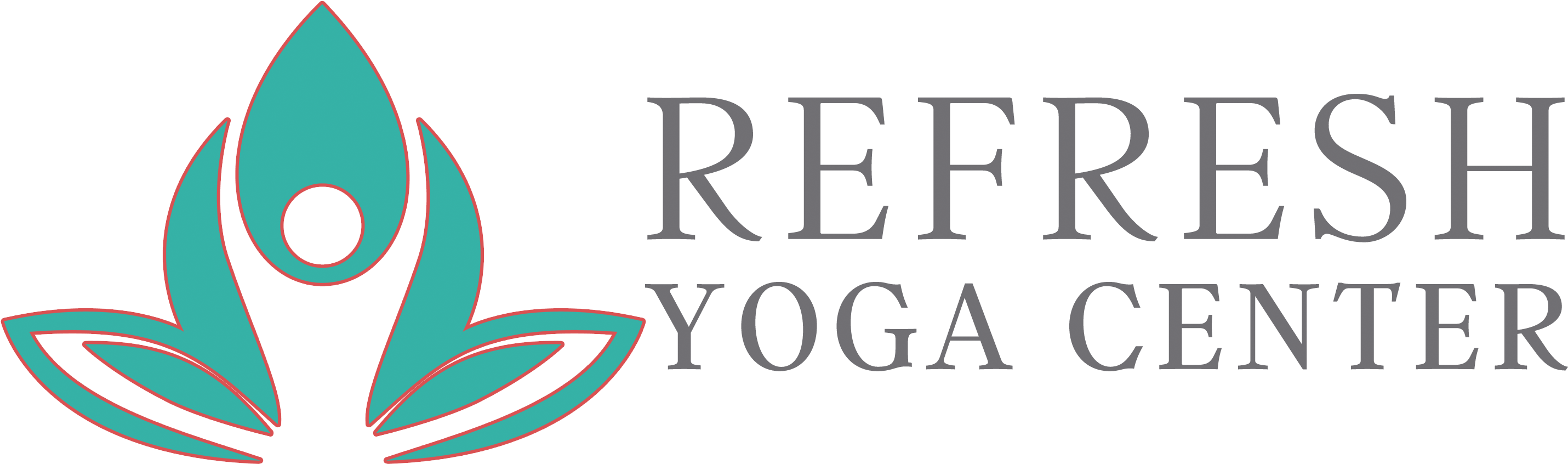 Refresh Yoga Center - Graphic Design (3000x900), Png Download