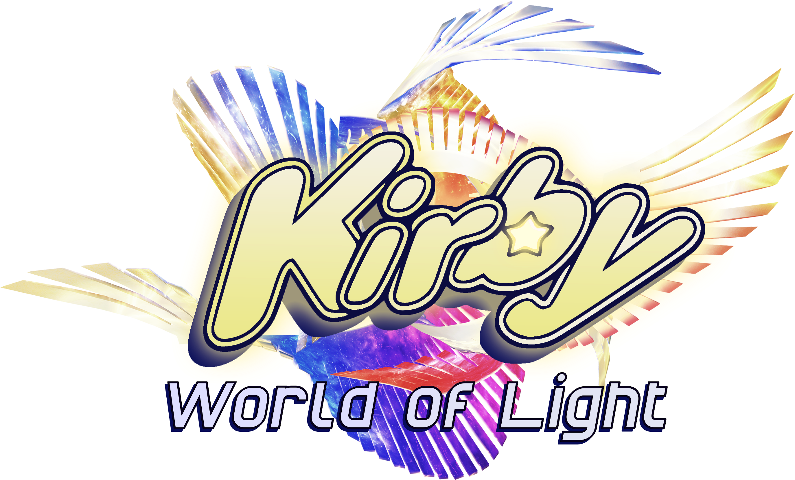 World Of Light" Logo I Created In About 2 Hours - Kirby World Of Light (3021x1996), Png Download