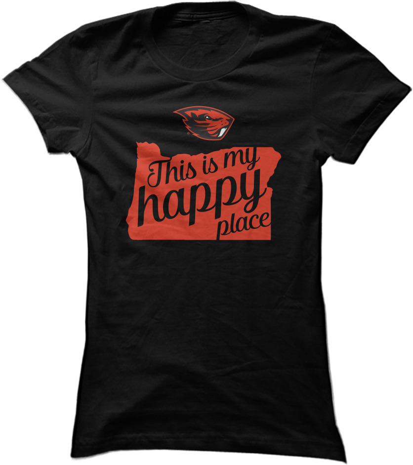 Oregon State Beavers - T-shirt (900x1089), Png Download