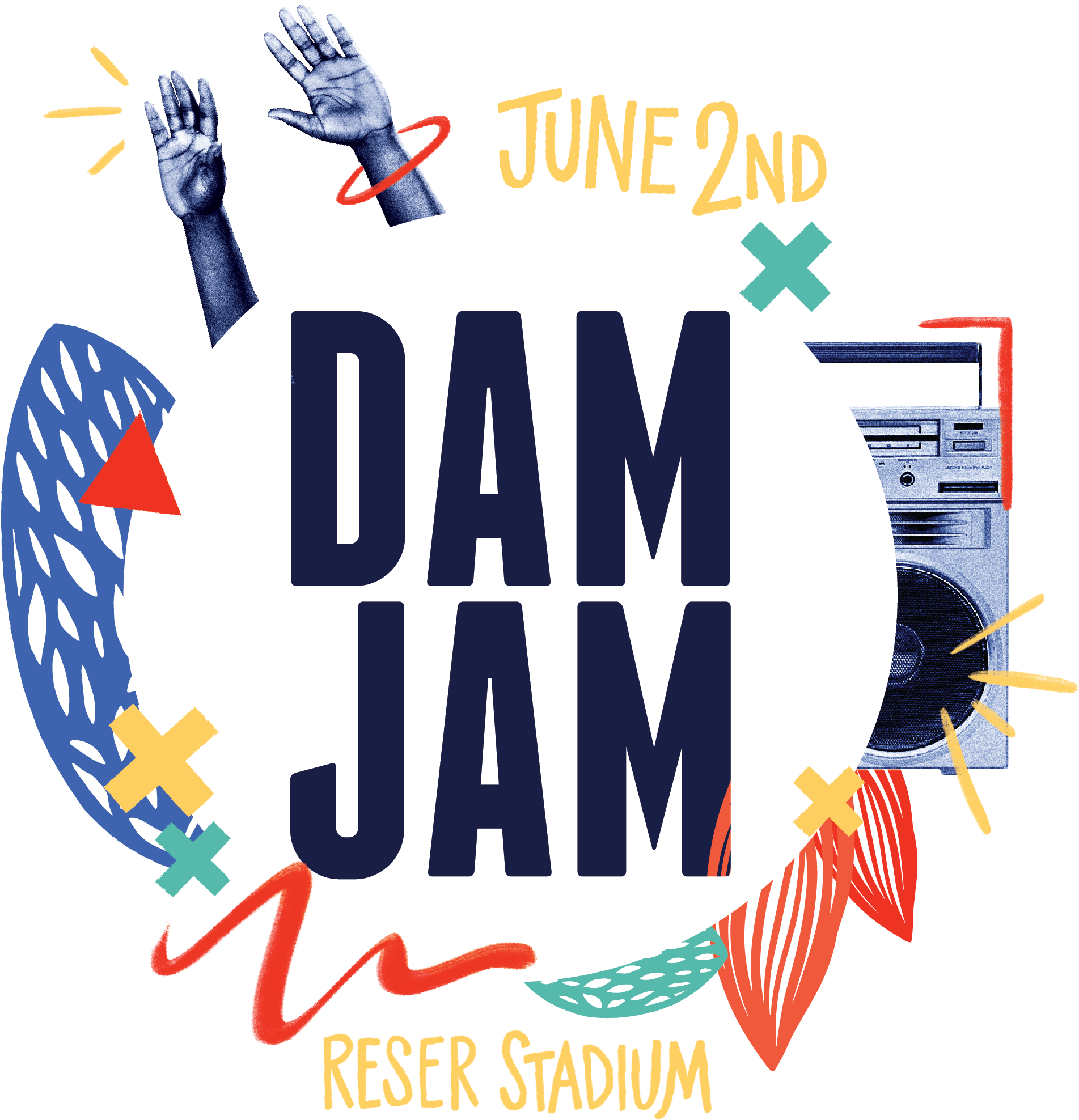 Dam Jam Event Details - Poster (2270x2237), Png Download