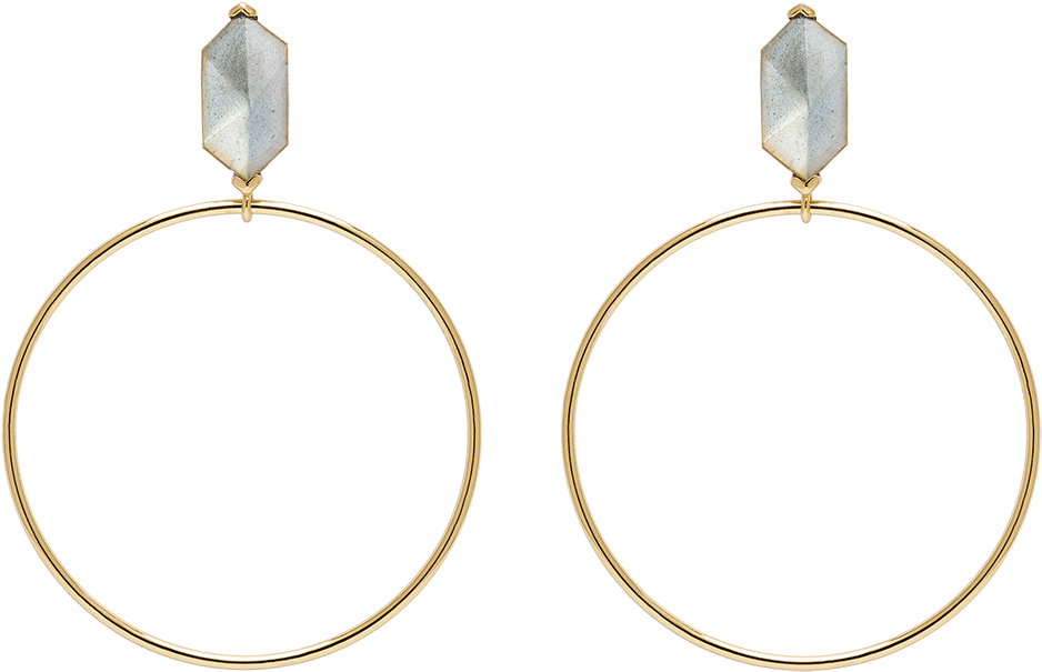 Blaze Gold Earrings - Ar01 051 U (1000x1000), Png Download