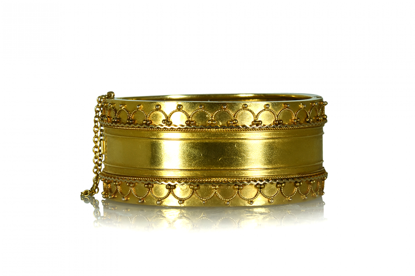 Victorian Gold Bracelet - Bangle (1410x1800), Png Download