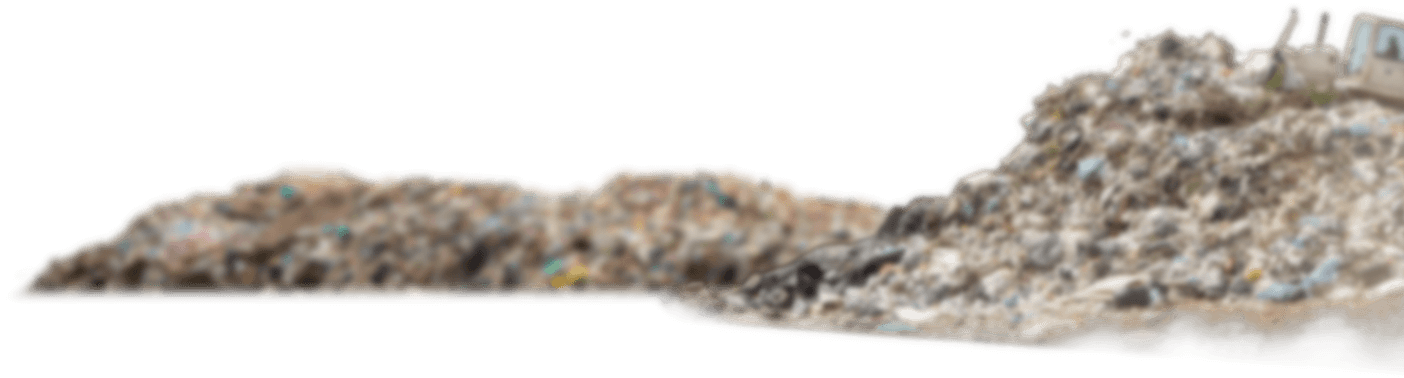 A Tale Of Recycling - Piles Of Trash Png (1404x378), Png Download