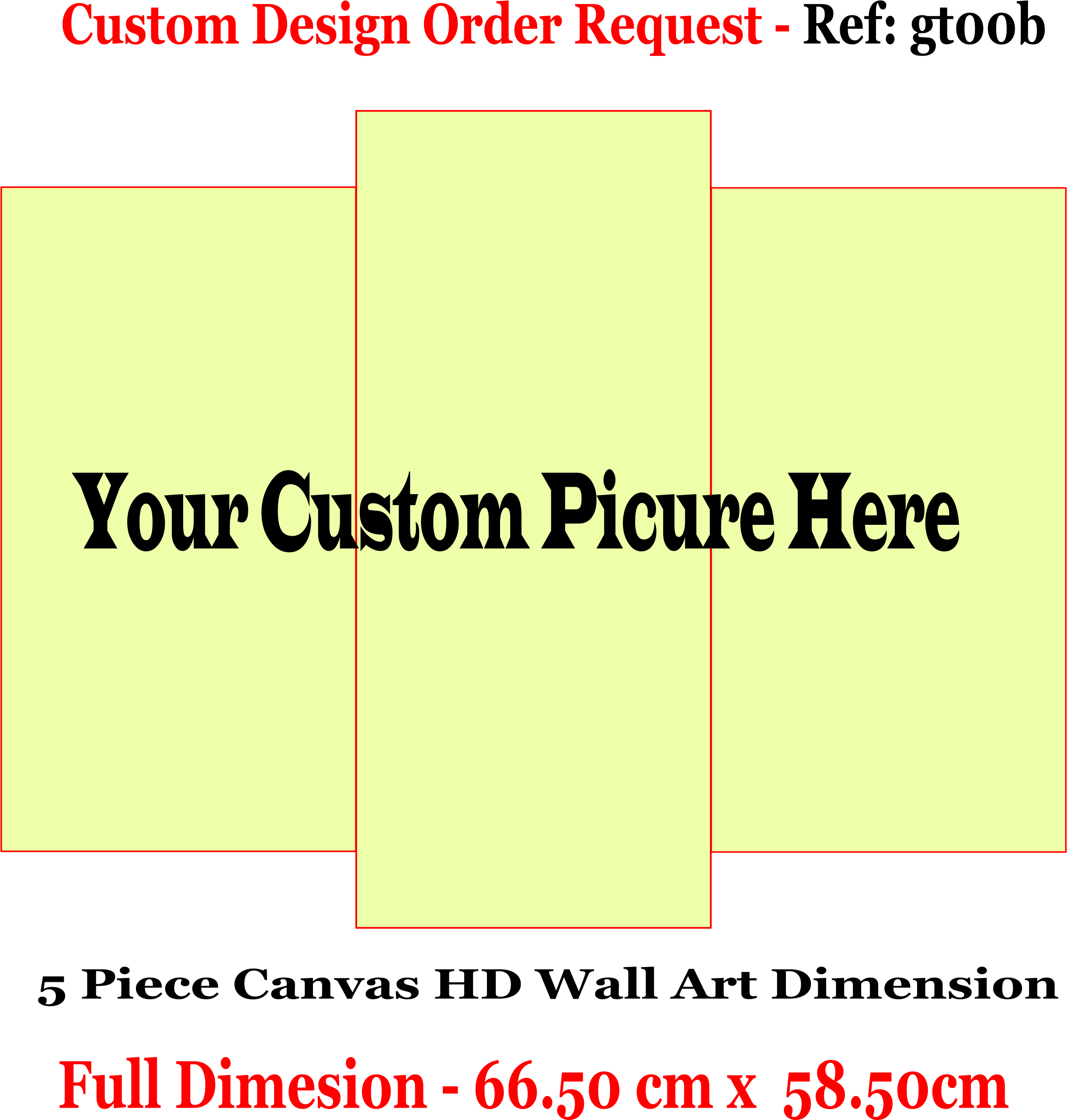 Customized 3 Pc Canvas Wall Frame - Australian Customs Service (2645x2562), Png Download