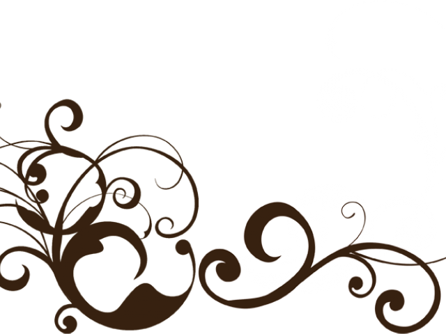 Vector Swirl Clipart Transparent Background - Black Swirls Transparent Background (640x480), Png Download