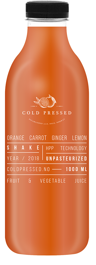 Orange Carrot Ginger Lemon Juice 1000 Ml - Plastic Bottle (960x960), Png Download