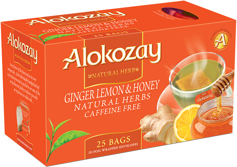Ginger Lemon & Honey Tea - Ginger Honey Lemon Tea Bag (792x644), Png Download