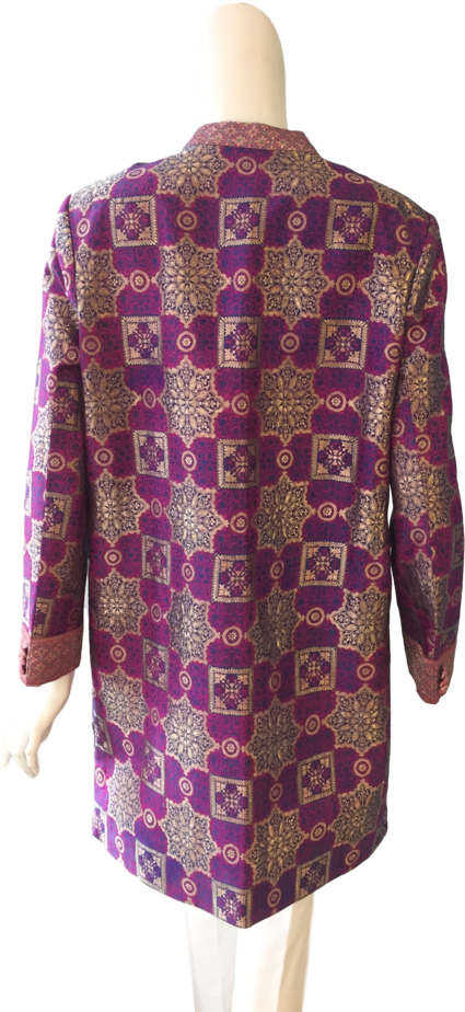 Vintage Saree Jacket-pink Large - Day Dress (768x1023), Png Download