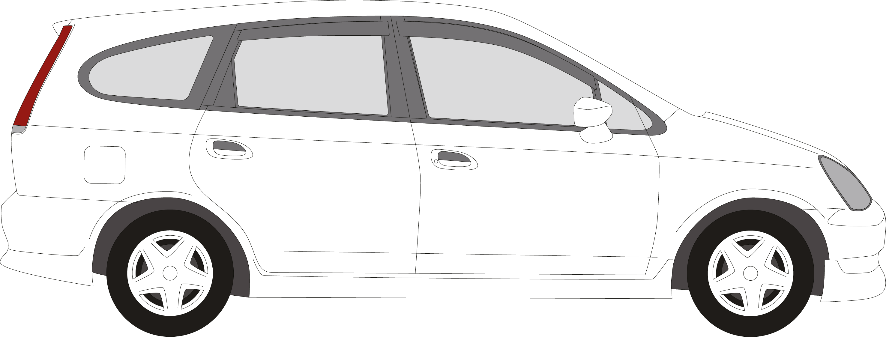 Detailed Information About Bike Carriers And Their - Fiat Tipo Belki Dachowe (2954x1124), Png Download