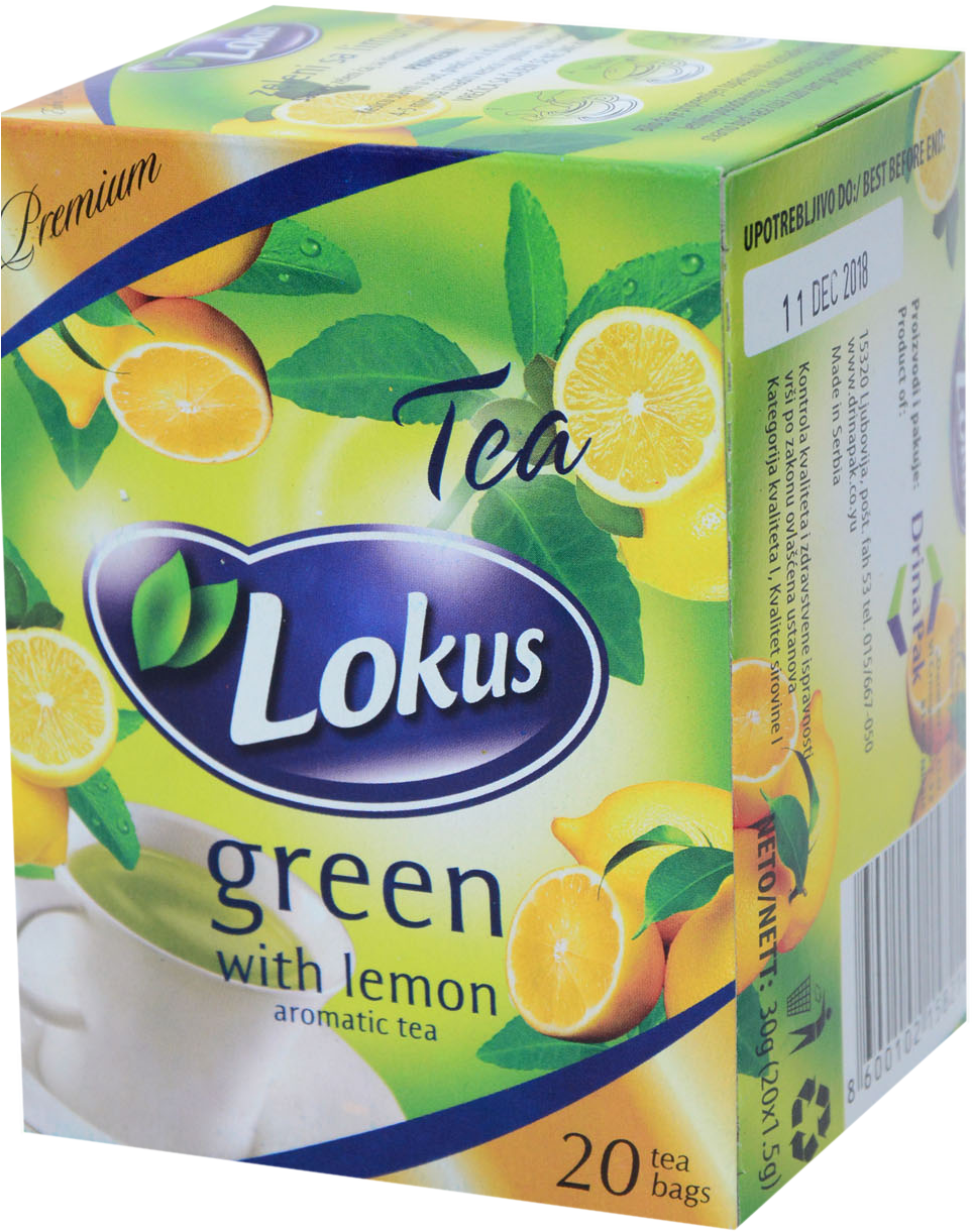 Green With Lemon Tea - Lemon (969x1227), Png Download