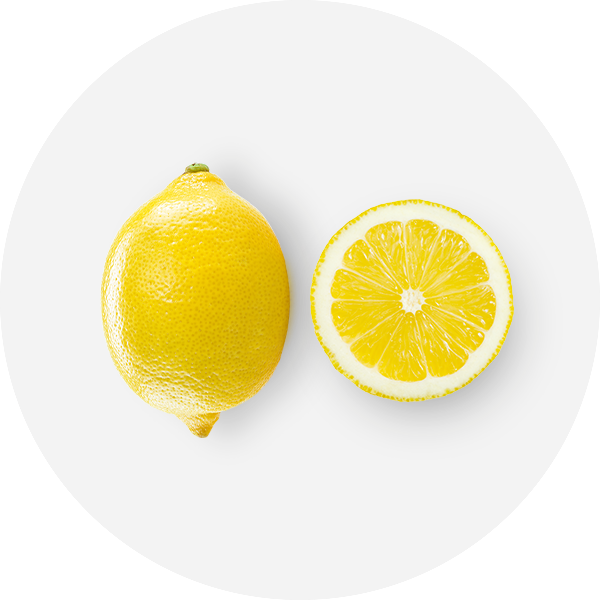 Chipotle Ingredient Statement - Lemon Png Top View (600x600), Png Download