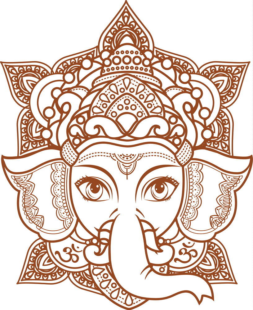 Lord Ganesha Vector (816x1000), Png Download