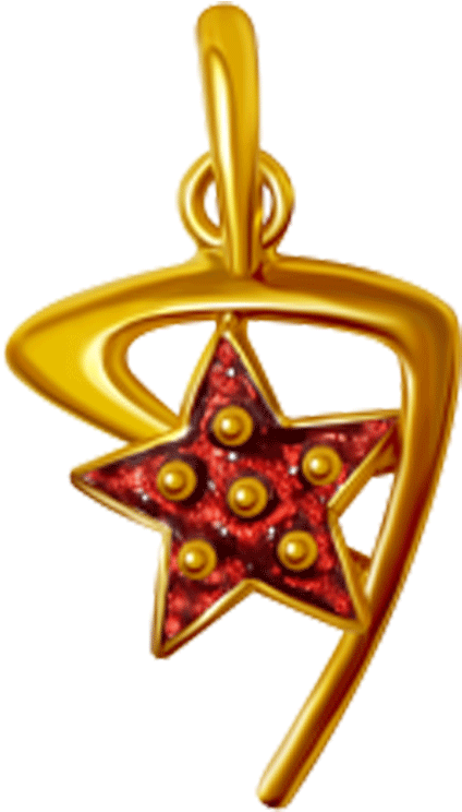 22kt Little Jewels Yellow Gold Pendant - Pendant (1000x1000), Png Download