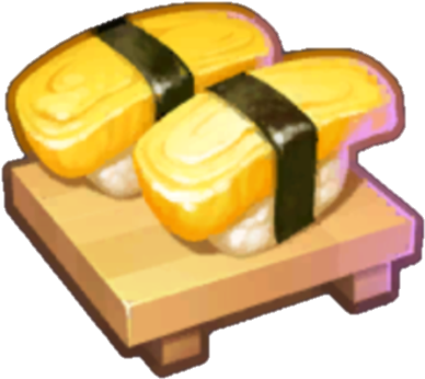Tamago Egg Sushi - Sushi (644x656), Png Download