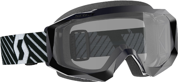 Masque Scott Hustle X Mx Sand Dust Noir Blanc - Scott Hustle X Goggle Black Clear Lens (600x600), Png Download