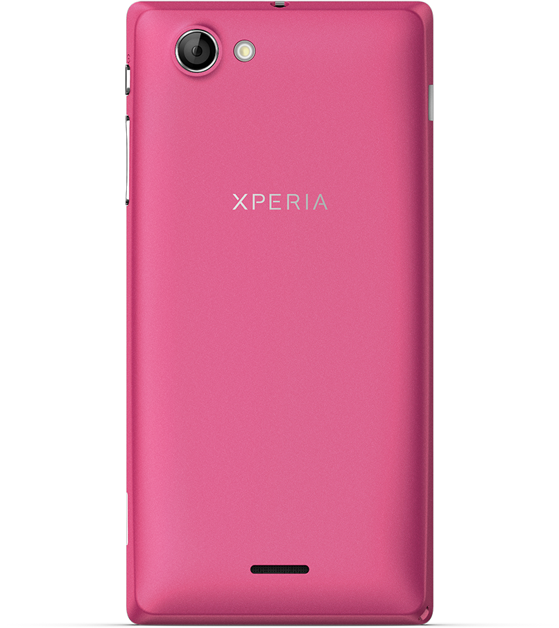 Sony Xperia J - Smartphone (858x1024), Png Download