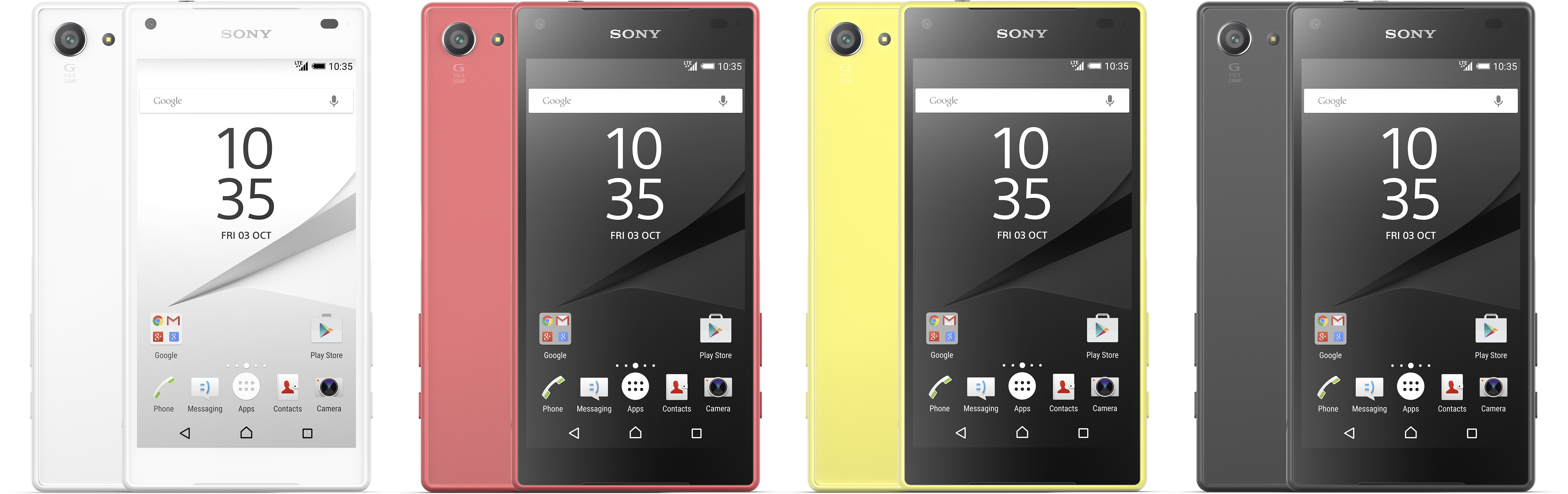 Sony Xperia Z5 Compact Color Range - Xperia Z5 Premium Color (5768x2500), Png Download