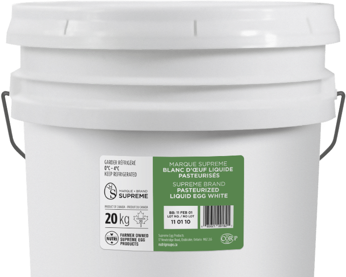 Pasteurized Liquid Egg White - Plastic (1200x600), Png Download