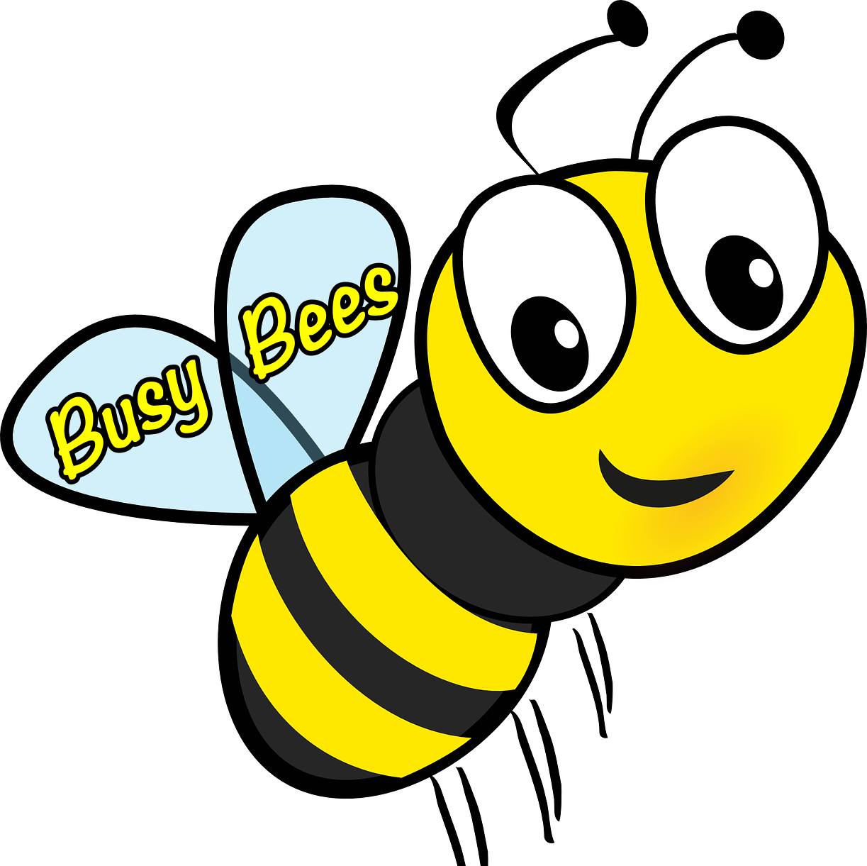 Busy Bees Instant Pot - Bee Clipart Transparent Background (1223x1221), Png Download