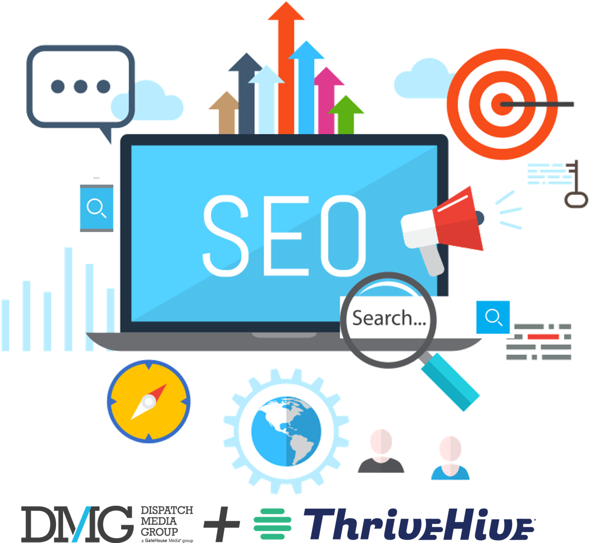 Dmg Thrivehive Seo (1250x1095), Png Download