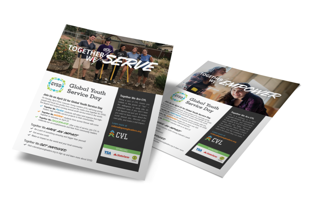 18 Cyl 0025 Gysd Flyer Mockup Sm - Global Youth Service Day (1000x672), Png Download