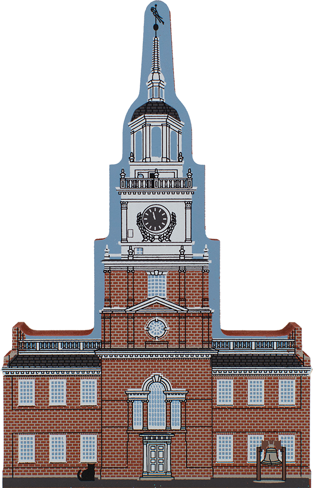 Independence Hall/liberty Bell, Philadelphia, Pa - Steeple (642x1000), Png Download