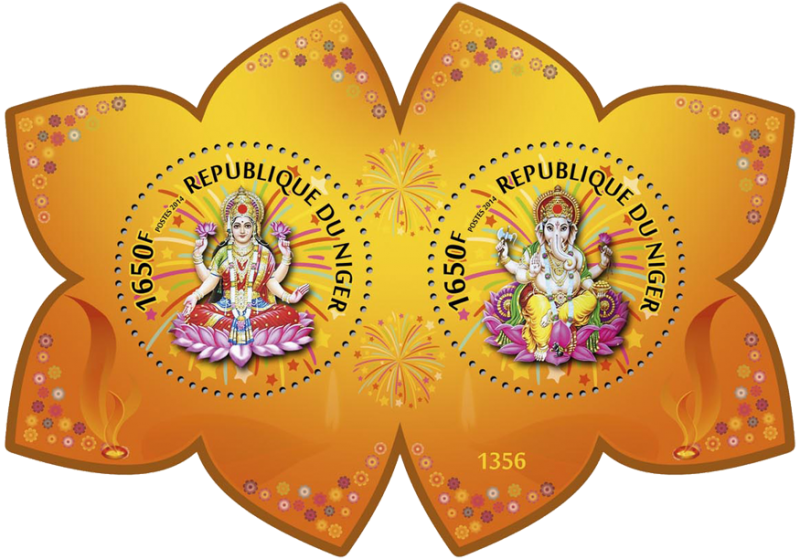 Lakshmi And Ganesha (800x800), Png Download
