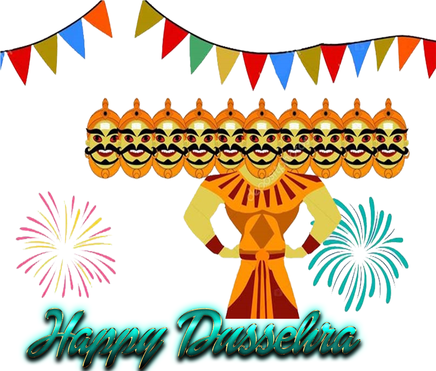 Dussehra 2018 With White Background (1920x1200), Png Download
