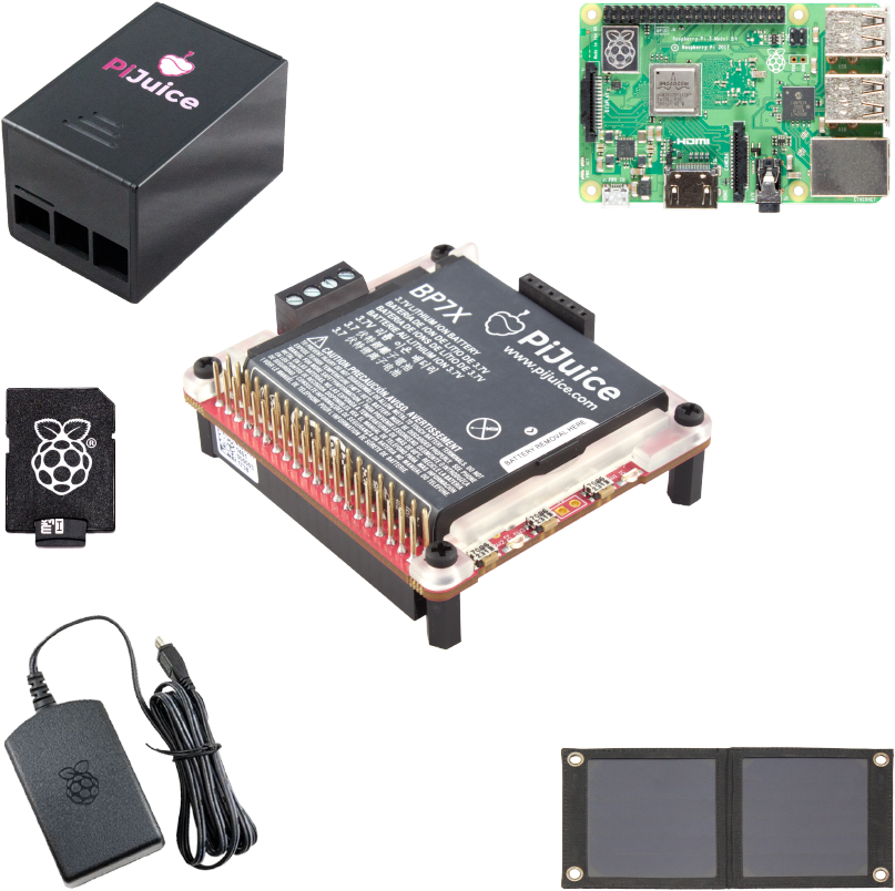 Pijuice Solar To Go Kit - Raspberry Pi (1000x1001), Png Download