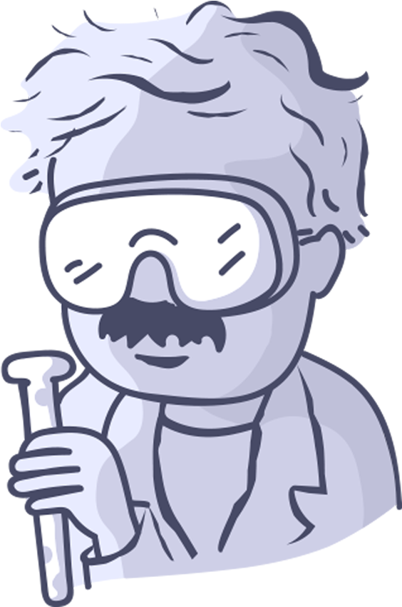 Cla Researcher - Cartoon (864x1044), Png Download