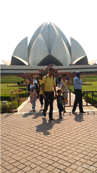 2016 India Vacation / Delhi / Lotus Temple Bahai House - Lotus Temple (650x650), Png Download