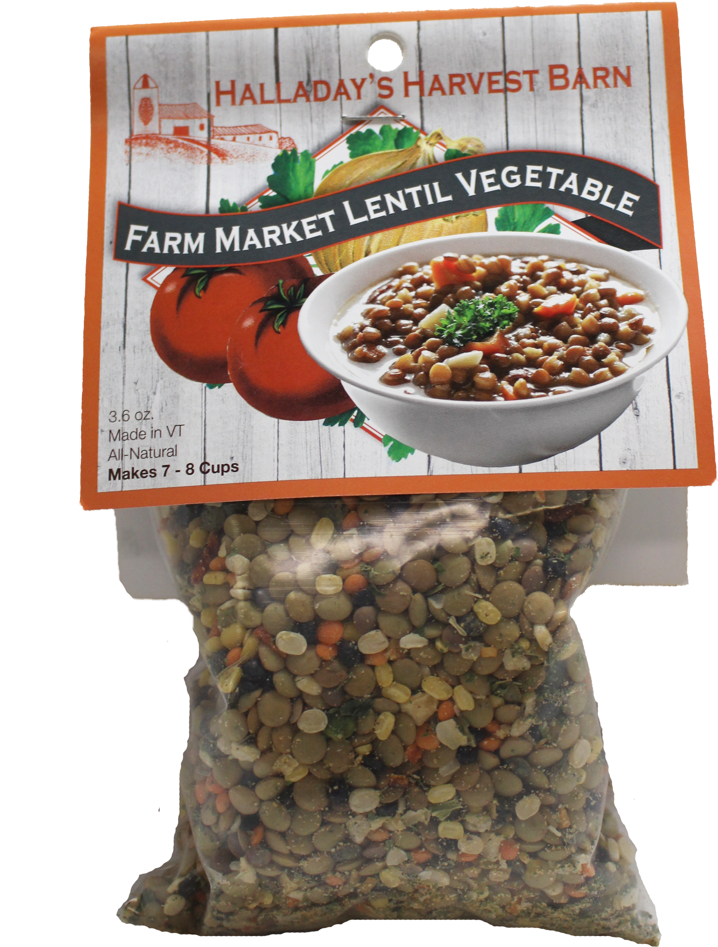 Halladay's Farm Market Lentil Vegetable Soup Mix - Superfood (3136x3984), Png Download