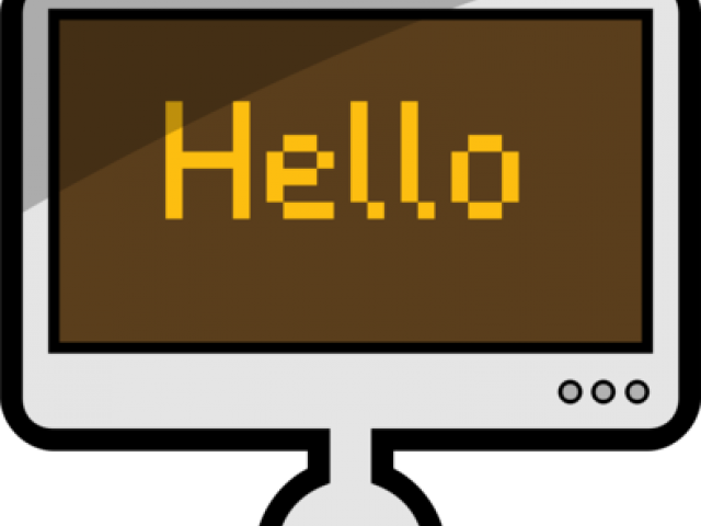 Screen Clipart Computer Moniter (640x480), Png Download
