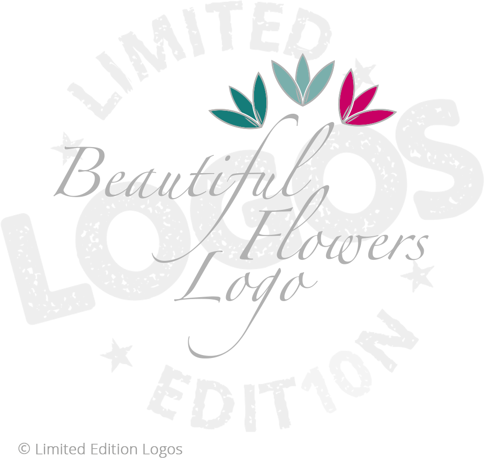 Beautiful Flowers Logo Limited Edition - Calligraphy (1000x1000), Png Download
