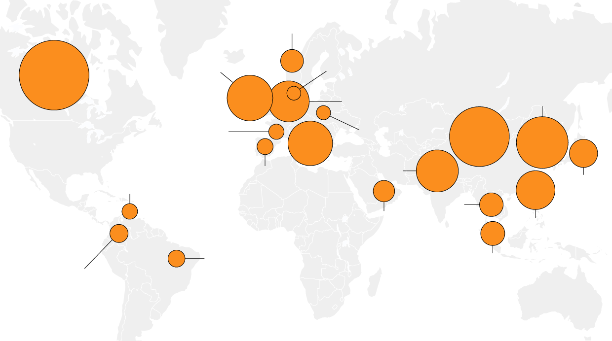 Shale Boom Goes Global - World Map (1240x692), Png Download