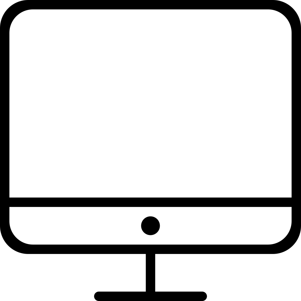 Png File Svg - Monitor Symbol Png (980x980), Png Download